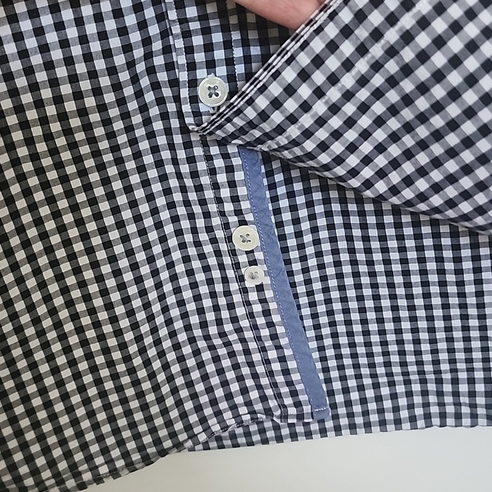 Original Penguin Heritage Slim Fit Shirt Neck Size 16 34/35 - Picture 6 of 9